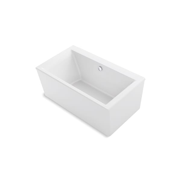 Stargaze Freestanding Bath, 60 in L, 34 in W, White, Acrylic, Center